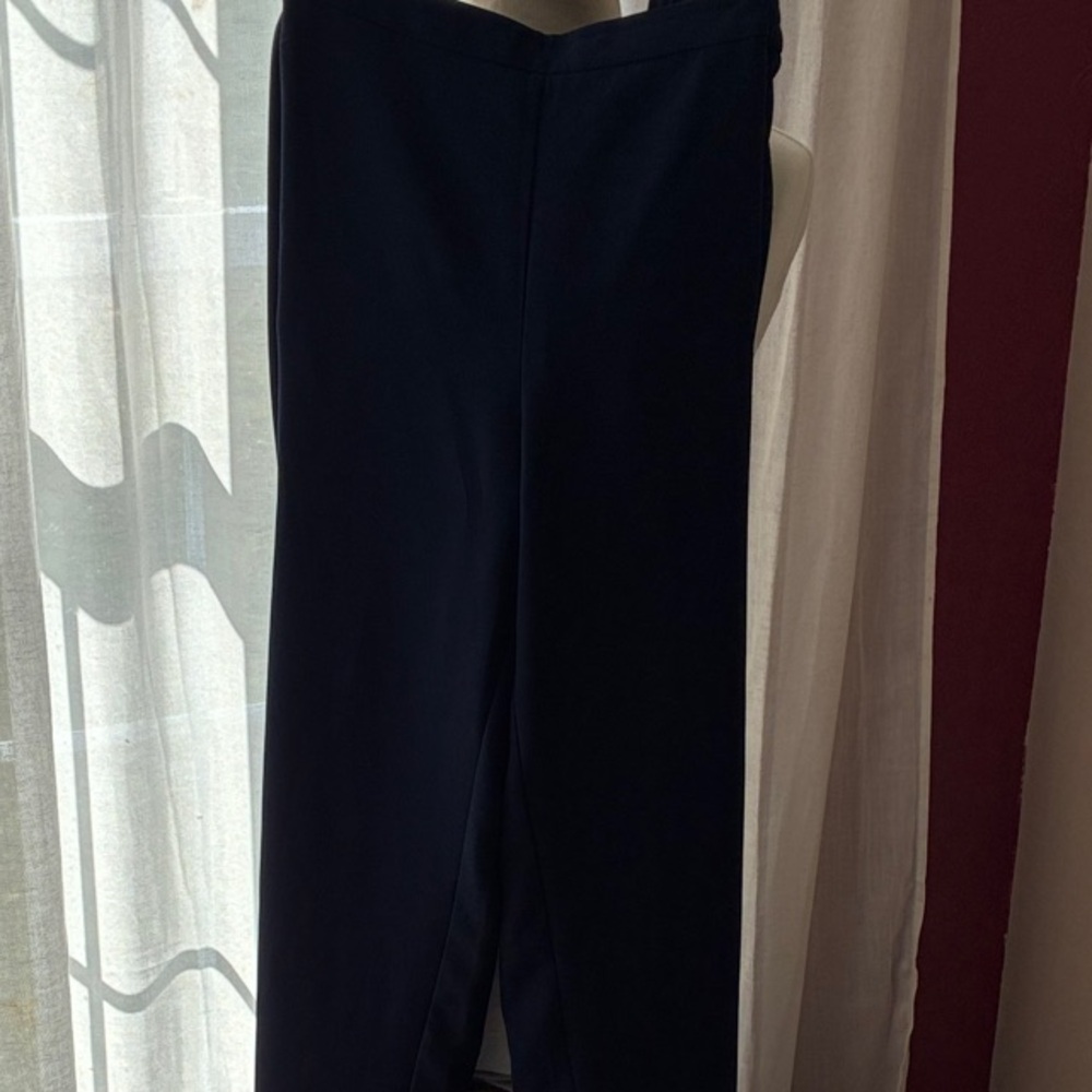 Chico's Navy Straight-Leg Women's Trousers